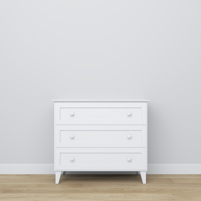 cassettiera 3S 105 Scandi in legno in colore su ordinazione RAL/NCS – legno massello, Nizio