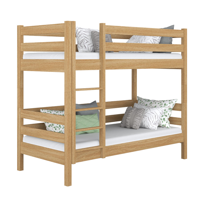 Oak Bunk Bed Natural Oak – Children’s Room, Solid Wood, Scandinavian Style
