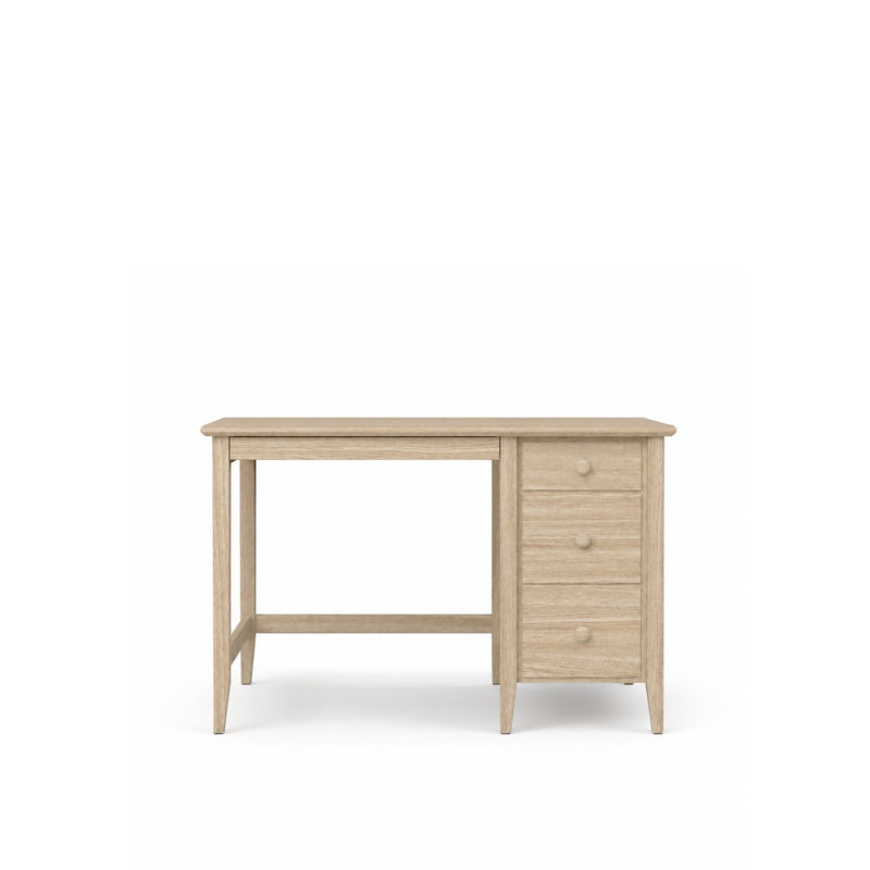 Desk with 3 drawers oak bleached oak – office and youth room, scandi