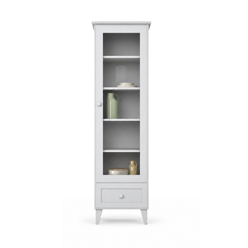 Vetrina in legno 1S 57 Scandi grigio cenere
