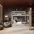 Grey Wooden Bunk Bed with Drawer – Dimensions and Diagram, Nizio