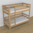 Oak Bunk Bed Natural Oak – Close-up of Joints and Wood Details