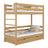 Letto a castello con cassetto in rovere naturale – stanza per bambini, legno massello, scandi