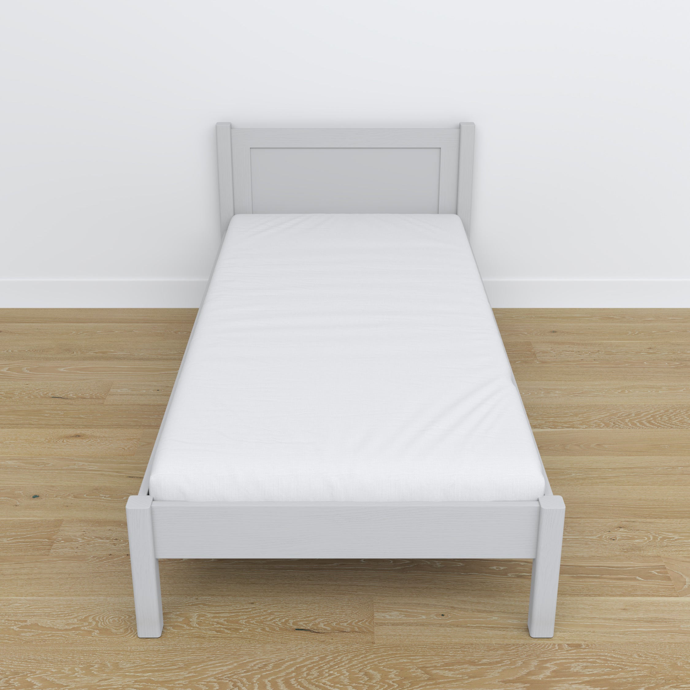 Letto grigio in legno – dimensioni e schema, Nizio Home
