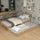 Oak bed with mattress drawer natural oak – child’s room, scandi Nizio