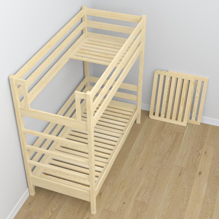 Nizio Home pine slatted base – for bunk beds and loft beds