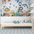 Clear pine bed in a child’s room – Scandinavian arrangement, wooden