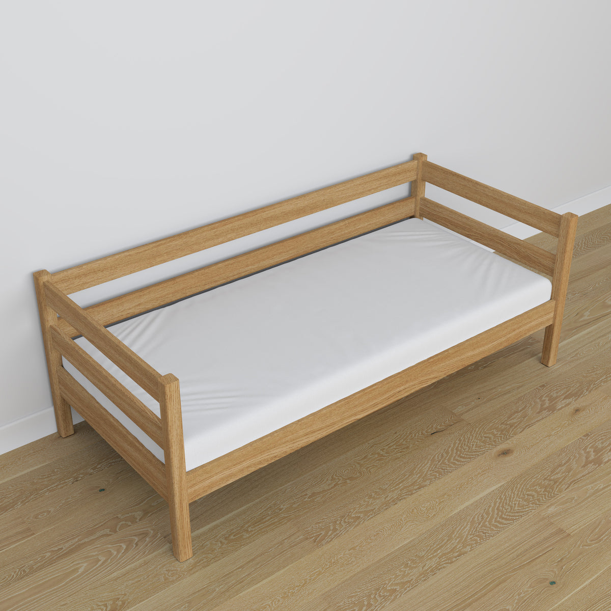 Letto divano quercia naturale con quercia – dimensioni e schema, Nizio