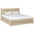 Oak double bed with drawer bleached oak – bedroom, storage, scandi style