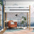 Letto a soppalco in legno bianco-quercia – stanza per bambini, legno massello, stile scandi