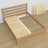 Letto matrimoniale quercia naturale con quercia – dimensioni e schema, Nizio Home