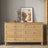 Chest of drawers 6S oak natural oak – open drawers, spacious storage compartments