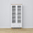 Display cabinet 1S wooden white with oak – open drawer, storage for small items