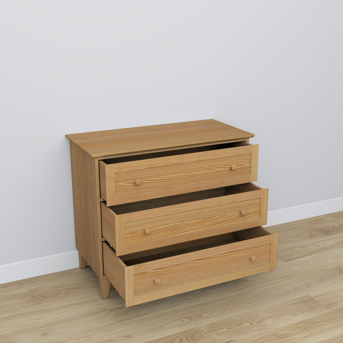Sosnowa komoda 3S 105 Scandi sosna naturalna
