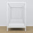 Wooden white canopy bed – close-up of canopy and headboard