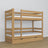 Natural Oak Bunk Bed with Drawer – Scandinavian Design, Nizio