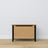 Baule in rovere naturale con nero – contenimento e seduta, stile scandinavo Nizio