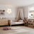 Sofa bed oak natural oak – wood details and joints, Nizio Home