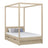Letto con baldacchino e cassetto in rovere sbiancata – stanza per bambini, stile scandi