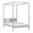 Wooden grey canopy bed – child’s room, Scandinavian style, Nizio