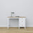 Desk with 3 drawers wooden white with oak – office and youth room, scandi