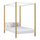 Wooden canopy bed white-oak – child’s room, Scandinavian style, Nizio
