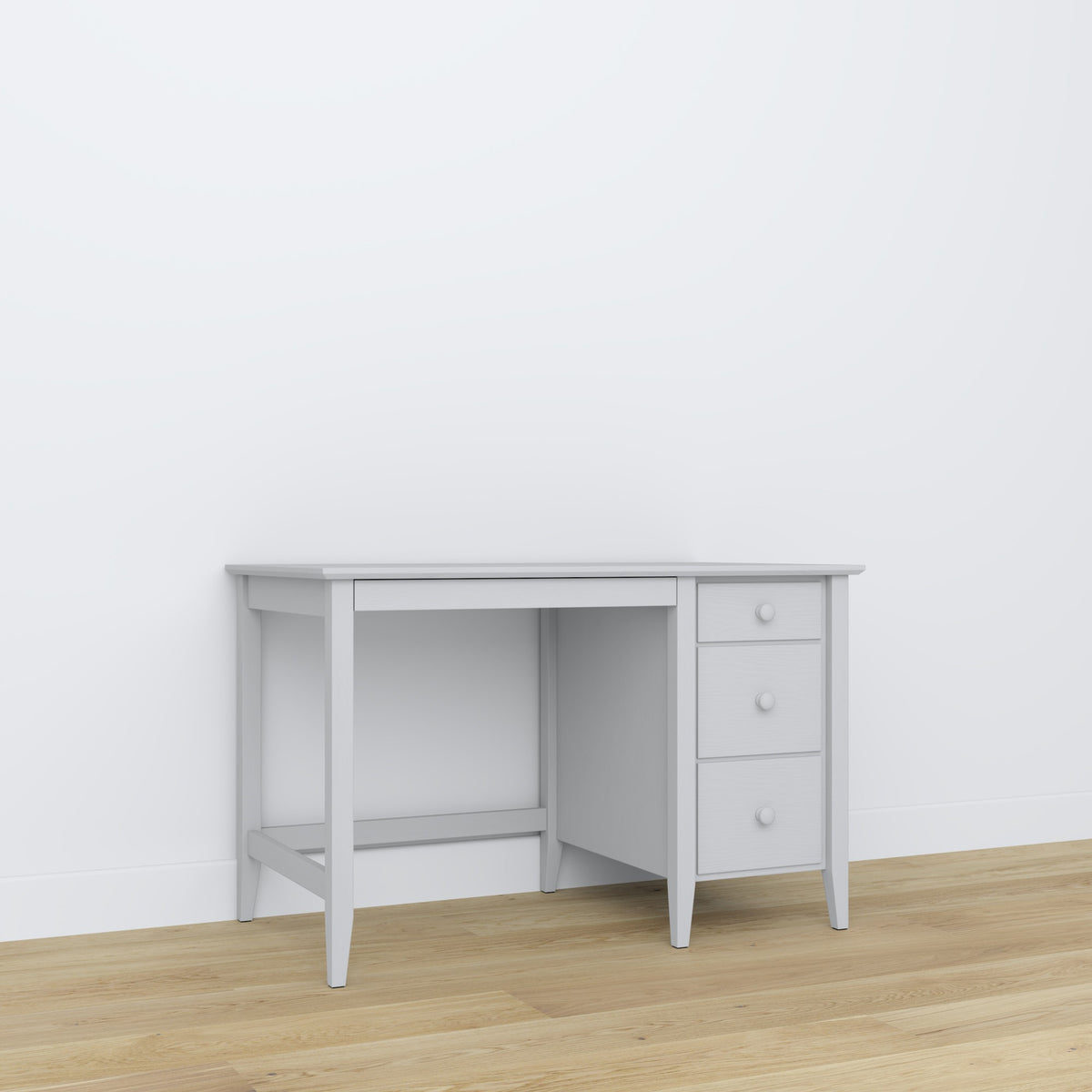 Drewniane biurko 3S Scandi popielaty