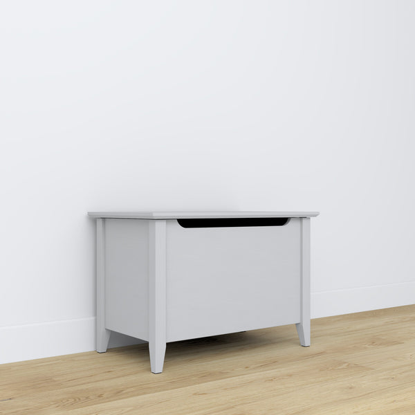Drewniany kufer Scandi popielaty