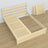 Double bed clear pine made of wood – dimensions and diagram, Nizio Home