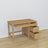 Desk 3S oak natural oak – open drawers, document storage compartments