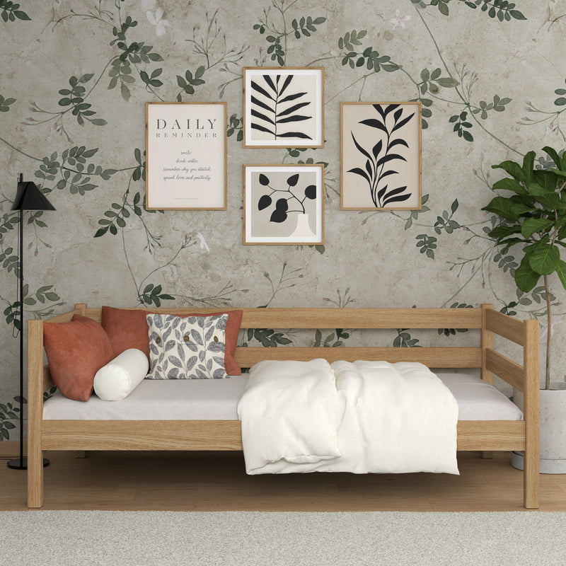 Letto divano in rovere naturale – stanza per bambini, stile scandinavo Nizio