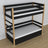 Black and Oak Wooden Bunk Bed – Ladder and Joint Details, Children’s Room