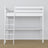 Letto a soppalco con scrivania bianco in legno – dimensioni, Nizio Home