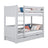 Grey Wooden Bunk Bed with Drawer – Children’s Room, Solid Wood, Scandi