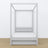 Bed grey with canopy – drawer for an extra mattress, wooden
