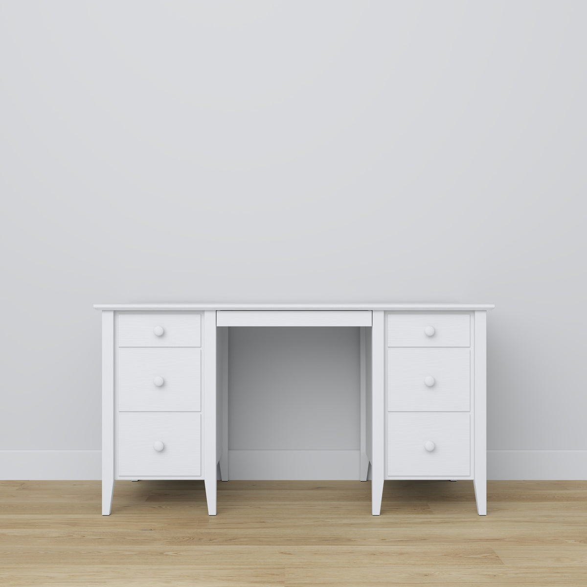 Drewniane biurko 6S Scandi biały
