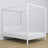 Wooden white canopy bed – dimensions and diagram, Nizio Home