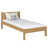 Letto quercia naturale – testiera in quercia, dettaglio su qualità legno, Nizio