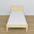 Clear pine bed made of wood – dimensions and diagram, Nizio Home