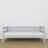 Letto divano in legno grigio – dettaglio legno e giunzioni, Nizio Home