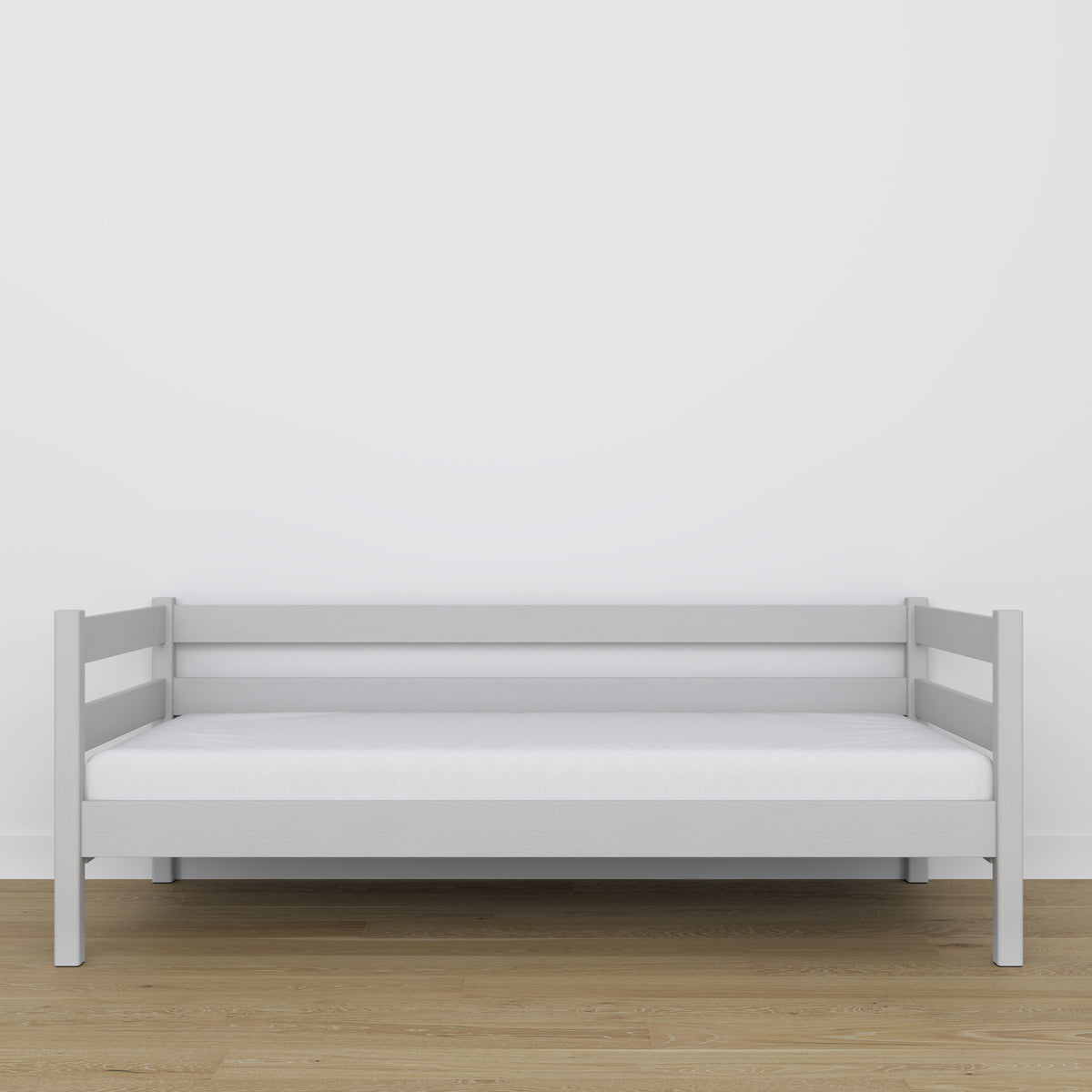 Letto divano in legno grigio – dettaglio legno e giunzioni, Nizio Home