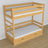 Natural Pine Wooden Bunk Bed – Ladder and Joint Details, Children’s Room