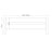 Bed rail natural oak wooden – dimensions and diagram, Nizio