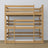 Letto 3-a castello quercia naturale – scala e sponde sicurezza, in legno