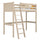 Bleached Oak Loft Bed – Children’s Room, Solid Wood, Scandi Style