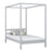 Wooden grey canopy bed – child’s room, Scandinavian style, Nizio