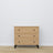 Chest of drawers 3S oak natural oak with black – open drawers, spacious storage compartments