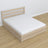 Letto matrimoniale quercia sbiancata – gambe e base in quercia, dettaglio