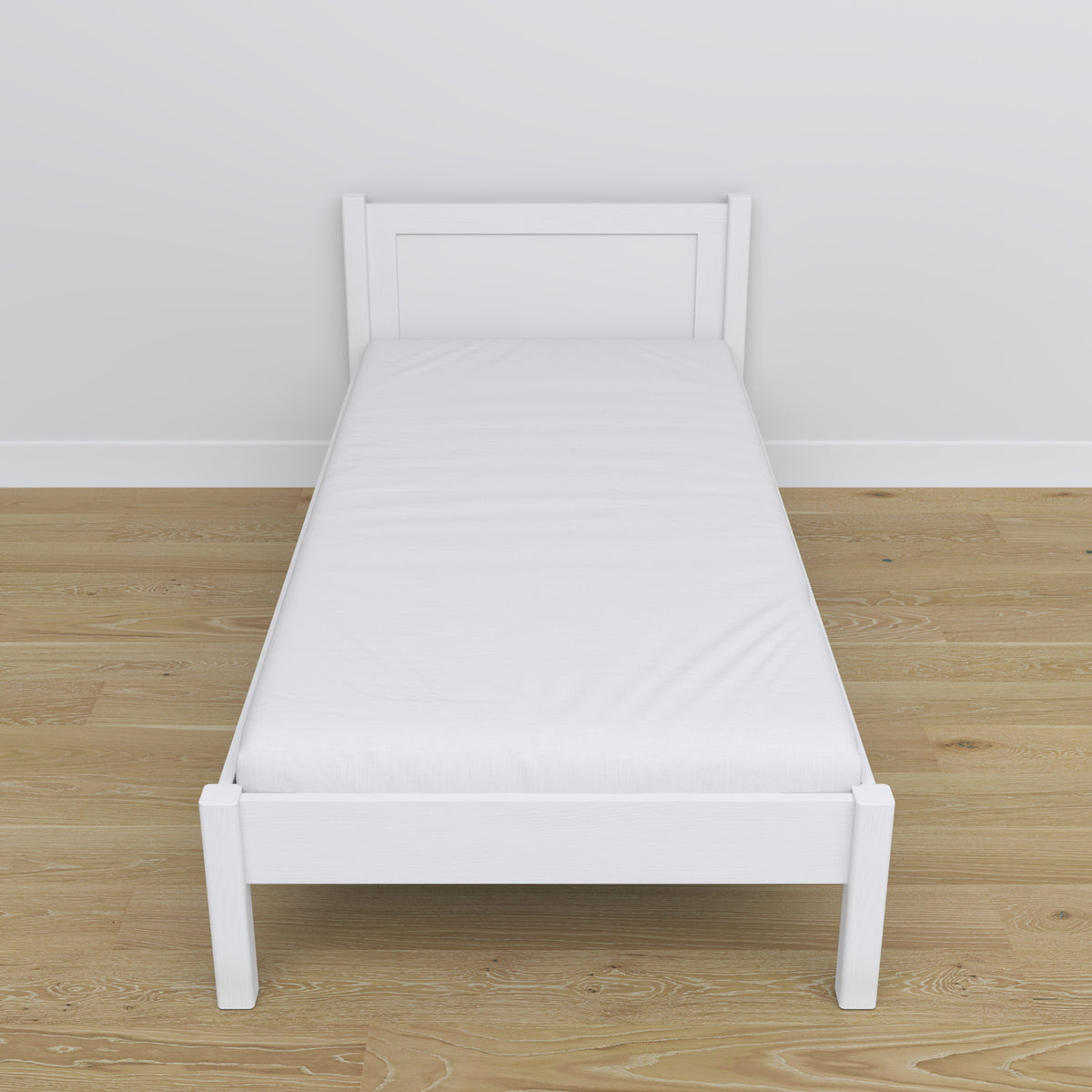 Letto bianco in legno – dimensioni e schema, Nizio Home
