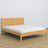 Letto matrimoniale pino naturale – testiera in legno, dettaglio su qualità legno